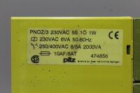 Pilz PNOZ/3  474856 Sicherheitsrelais PNOZ3 230VAC 5S 1Ö 1W Used
