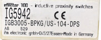 IFM efector100 IG5942 IGB3005-BPKG/US-104-DPS inductive proximity switches unused OVP