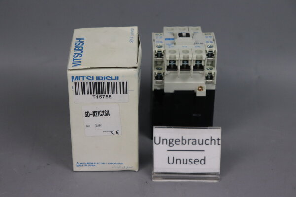 Mitsubishi SD-N21 Sch&uuml;tz SDN21 SD-N21CXSA SDN21CXSA 24VDC Unused OVP