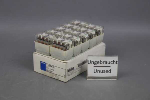 10x Omron LY4N-D2 Allzweckrelais LY4ND2 4PDT 24 VDC Unused OVP