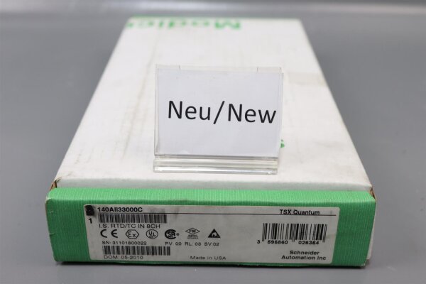 Schneider Electric 140AII33000C 140 AII 33 000 C TSX Quantum Sealed