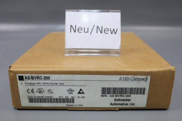 Schneider Electric AS-BVRC-200 4 Channel VRC 10KHz Counter Input Sealed