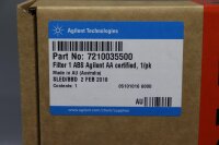 Agilent Filter 1 ABS AA Certified 1/pk 7210035500 Sealed