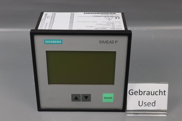 Siemens SIMEAS P600 Power Meter 7KG7600-0AA01-0AA0/CC Used