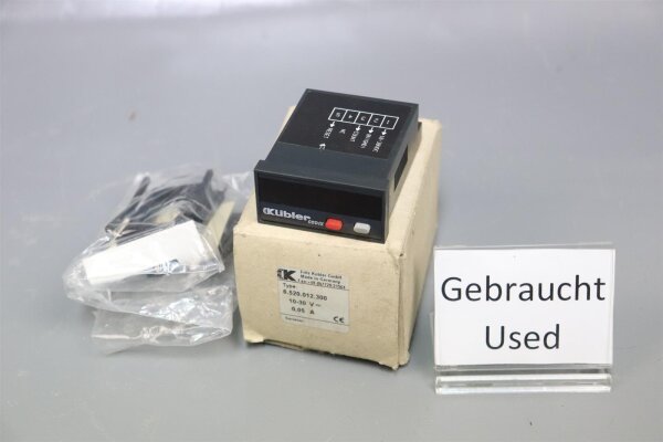 K&uuml;bler 6520012300 Codix Z&auml;hler 6.520.012.300 30V 0.05A used OVP