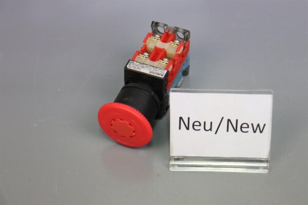 Fuji AR22V2R 250V 6A Not-Aus-Schalter Stoppschalter unused