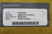 Edwards A34324801 Spares Kit Oil Return Versiegelt OVP