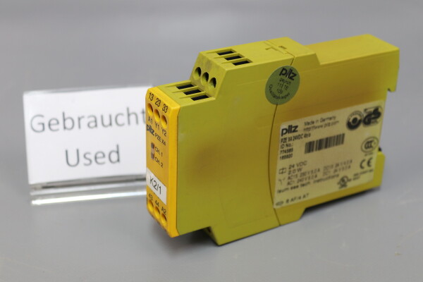 Pilz PZE X4 24VDC 4n/o Sicherheitsrelais PZEX424VDC4n/o 2,0W 774585 used
