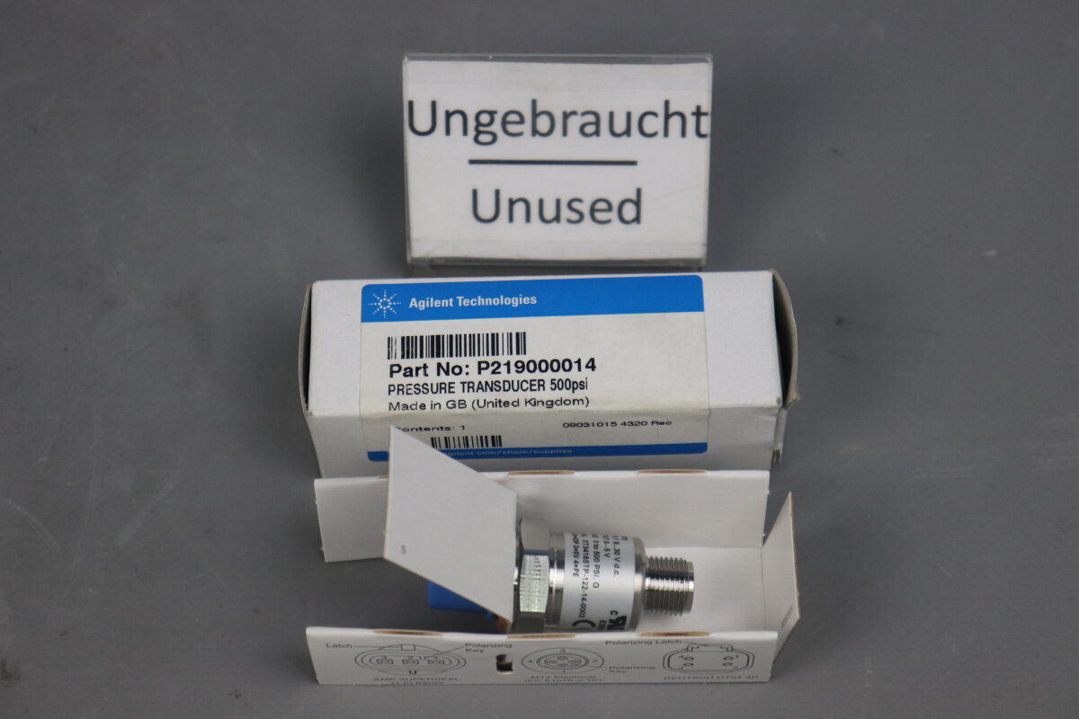 Senstronics Senstronics Agilent TT05772 Pressure Transducer 500 psi P219000014 un