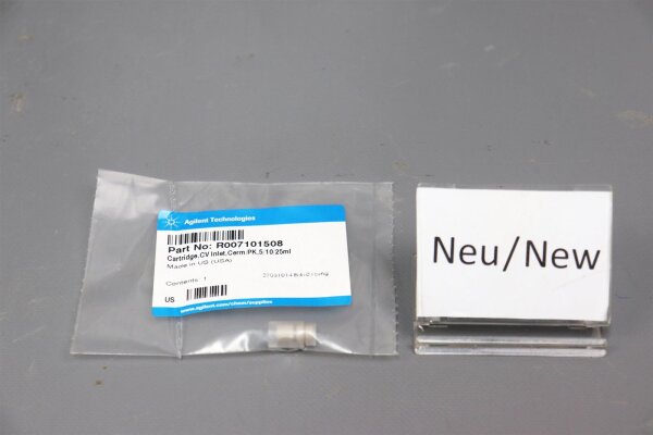 Agilent R007101508 Cartridge CV Inlet Cerm PK 5/10/25 ml Versiegelt