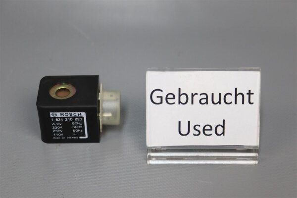 Rexroth 1824210220 Magnetspule 10 bar used
