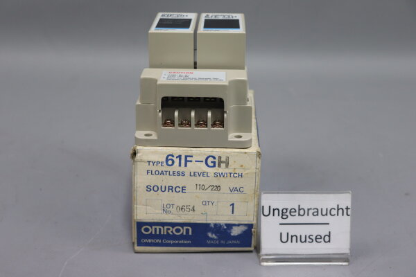 OMRON Type 61F-GH/61F-11H Floatless Level Switch OVP