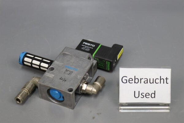 Festo MFH-3-1/4 Magnetventil 9964 C102 mit MSFG-24/42-50/60-0D Magnetspule Used