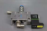 Festo MFH-3-1/4 Magnetventil 9964 C102 mit MSFG-24/42-50/60-0D Magnetspule Used
