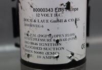 Holm &amp; Laue Pumpe 12 Volt 110 L.P.M 29 GPM Open Flow Used