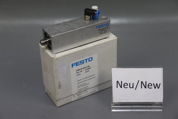 Festo Zylinder ESM-20-20-P-SA 6bar 573657 E908 Unused