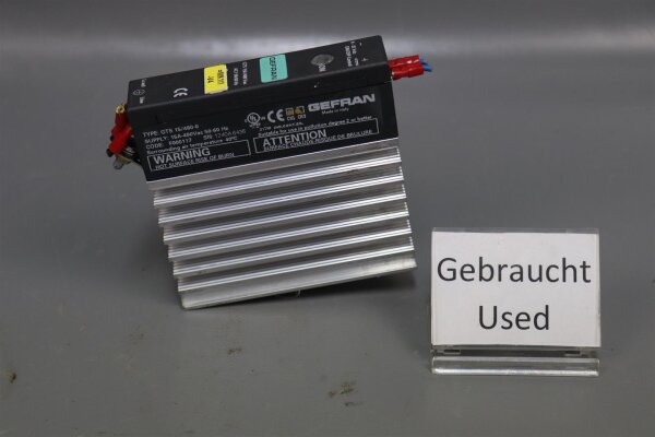 Gefran GTS 15/480-0 1 GTS 5A-480Vac 50-60Hz Halbleitrelais Used