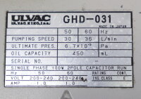 Ulvac GHD-031 Vacuum Pump Rotary Vane DN16KF 100-120V...