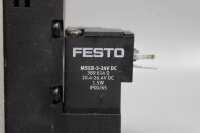 Festo CPE24-M1H-5/3G-3/8 170265 + MSEB-3-24VDC Magnetventil used