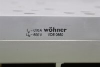 W&ouml;hner Eques 60 Classic Sammelschienen-Adapter 630A 184x320 32004 Unused OVP