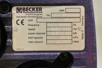 Becker VX 4.10  Vakuumpumpe 1420 u/min 0.37/0.45 kW Unused