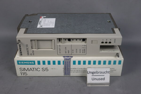Siemens S5 6ES5951-7ND31 Stromversorgung 24VDC 5VDC 7A/15A Ver. 3 Unused OVP