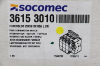 Socomec 3615 3010 Fuserbloc 22x58 3x100A L DR Lastrennschalter Unused OVP
