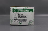 50x Hirschmann KUN 30 rt Kupplung 931-804-101 Unused OVP