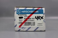 10x Hirschmann KUN 30 rt Kupplung 931-804-101 Unused OVP