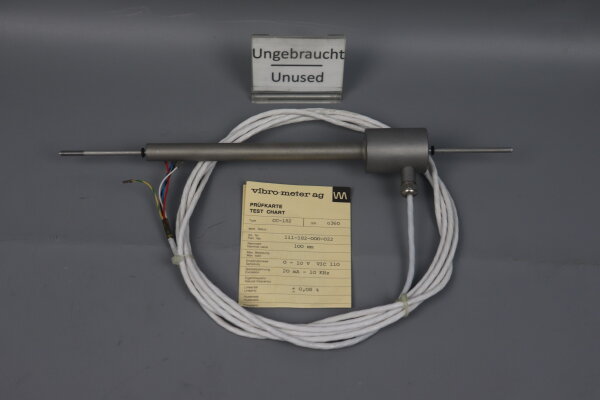 Vibro-meter AG CC-182 Displacement Transducer 111-182-000-022 100mm Unused