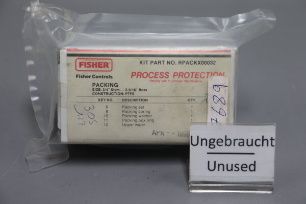 Fisher Controls RPACKX 00032 Packing Kit Unused OVP