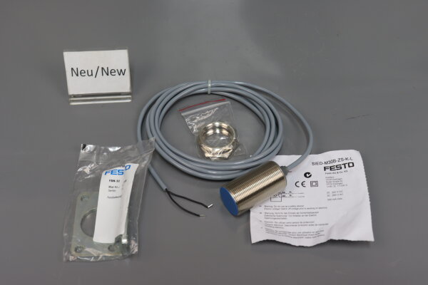Festo SIED-M30B-ZS-K-L (538288) N&auml;herungsschalter + FBN-32 Unused