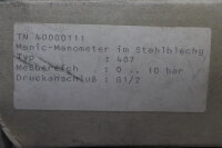 Jumomanic TN4000111 Manic-Manometer 407 0..10bar unused