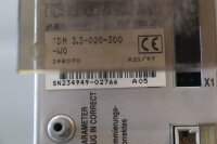 Indramat TDM 3.3-020-300-W0 AC Servo Controller Used