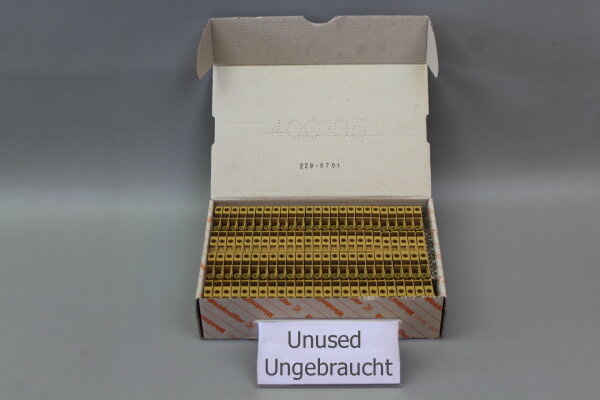 Weidm&uuml;ller Quertrenn-Reihenklemme 6qmm 400V Schiebe-Schraube 50 St&uuml;ck Unused OVP