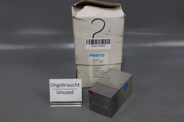 Festo ZSB-1/8-B Zweihandsteuerblock 576656 D508 4 - 8 bar Unused OVP