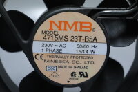 NMB-MAT 4715MS-23T-B5A 230V AC 50/60Hz 15/14W L&uuml;fter Used