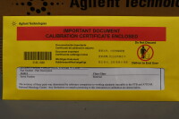 Agilent TruAlign DVH glass vessel with collar 1L Calibrated 12-1500V Unused