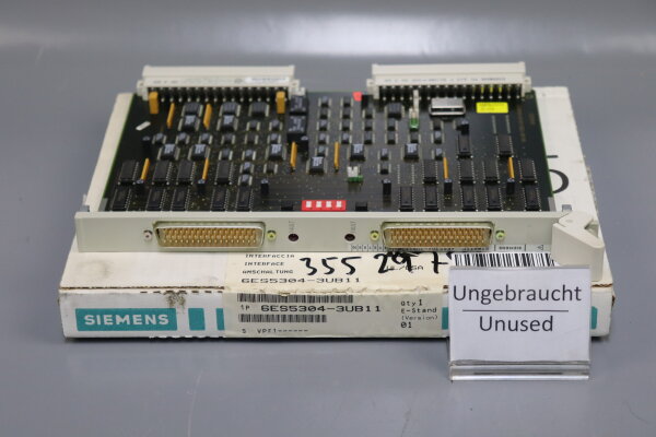 Siemens Simatic S5 6ES5304-3UB11 E-Stand 1 Interface Module Vers. 1 unused OVP