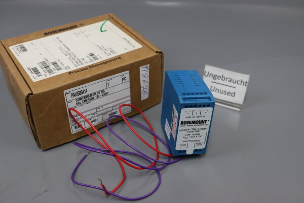 Rosemount Hart Tri-Loop Model 333D Low Alarm Signal Konverter unused