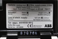 ABB TZID Positioner Typ 18341 A1016103/001 Software Revision 5.07 Unused OVP