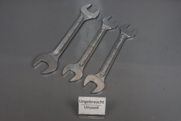3x Stahlwille Motor 10 Doppelmaulschl&uuml;ssel 1x 32mm 30mm 2x 26mm 24mm unused