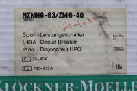 Kl&ouml;ckner Moeller NZMH6-63 ZM6-40 NZMH663ZM640 Leistungsschalter Unused Ovp