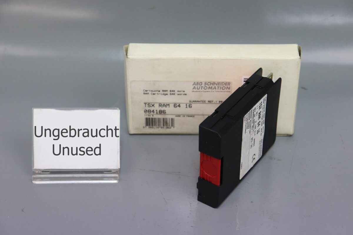 AEG Schneider Automation TSX RAM 64 16 084186 Cartridge 64K Words unu