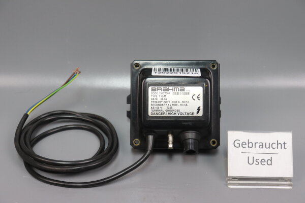 Brahma T13 Series Ignition Transformer 220V 0.65A 50Hz 15177061 T13/M used