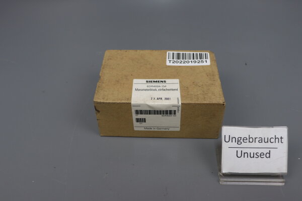 Siemens 6DR4004-1M Manometerblock einfachwirkend Unused OVP Sealed