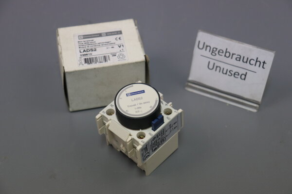 Telemecanique LADS2 Hilfskontaktblock zeitverz&ouml;gert 1 - 30s Unused OVP