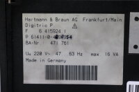 H&B Digitric P Regulator 61411-0-4696954 220V 16VA  Used
