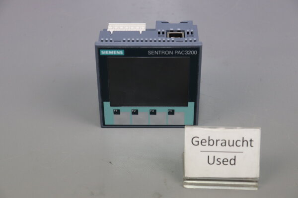 Siemens SENTRON PAC3200 Messger&auml;t 7KM2112-0BA00-3AA0 50/60Hz Used