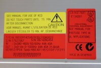 Danfoss Frequenzumrichter VLT6032HT4C54STR3DLF00A00C0 175Z7057 31.6kVA used